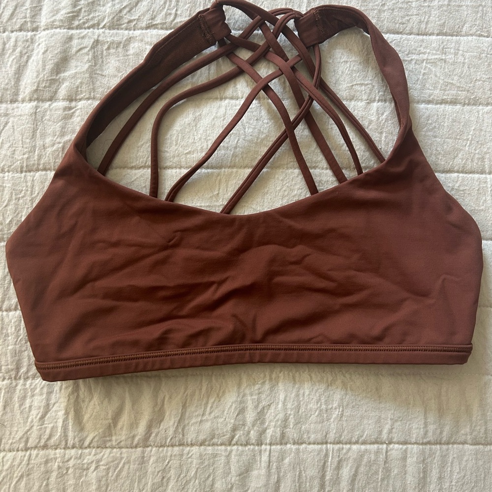 Lululemon Athletica Strappy Brown Sports Bra